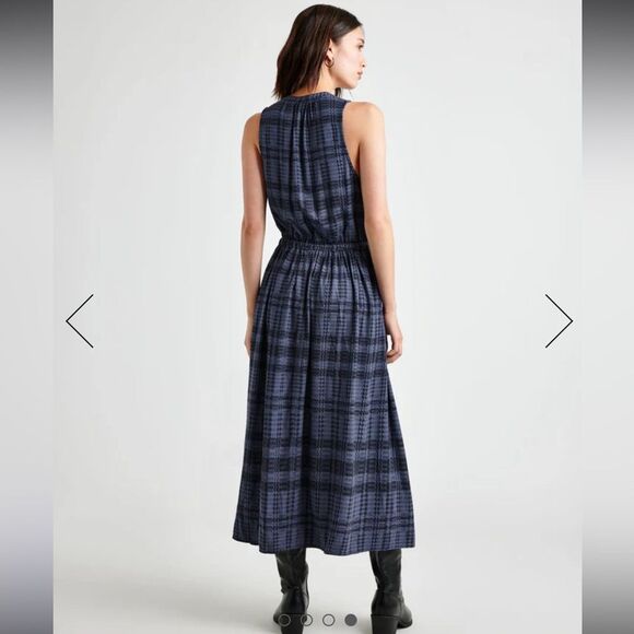 NWT Splendid Cleo Plaid Maxi plaid print Dress size SP - Picture 3 of 12